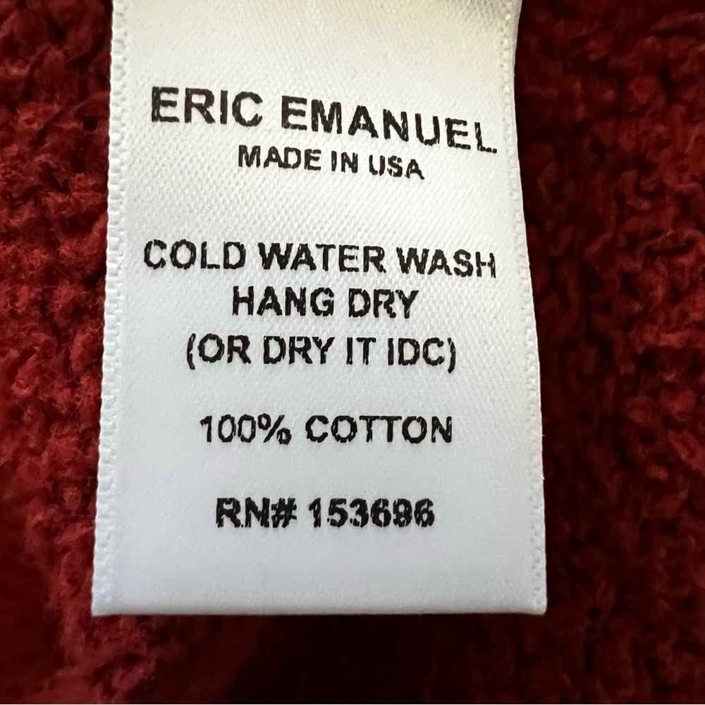 New Eric Emanuel EE Basic Hoodie Pullover Rust Or… - image 11